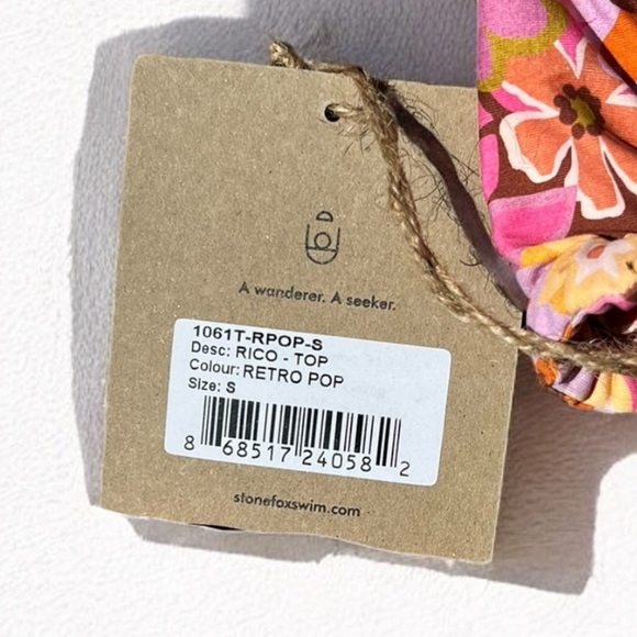 🌻NEW w.tags! Stone Fox Swim Retro Pop Bikini Set Size Small - Picture 6 of 16